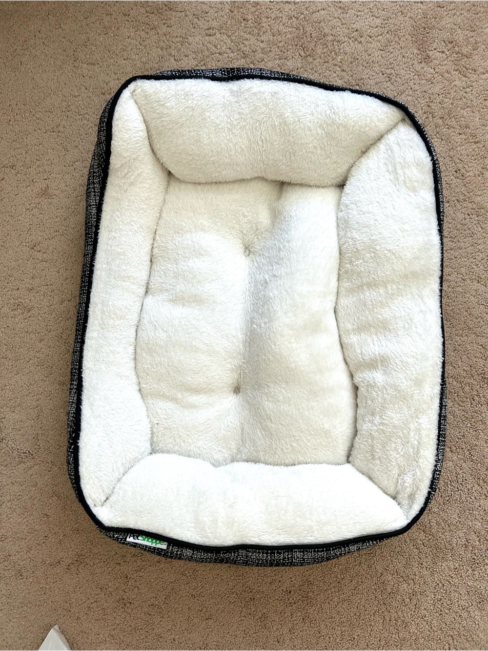 PetShoppe White Cream Soft Pet Bed for Dogs and Cats